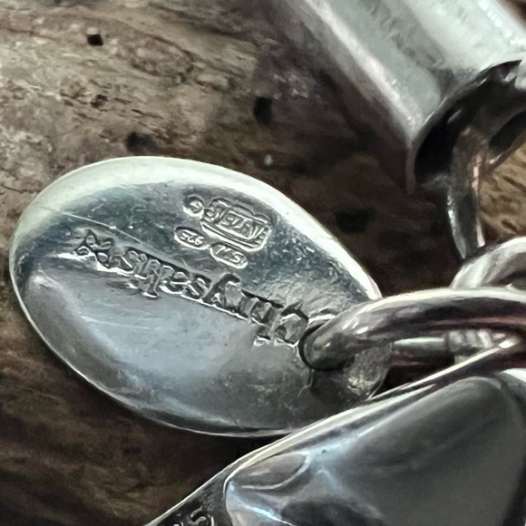 Chrysalis Charm Bracelet 5 stations 925 Sterling silver European Snake Chain 20c - Picture 5 of 8